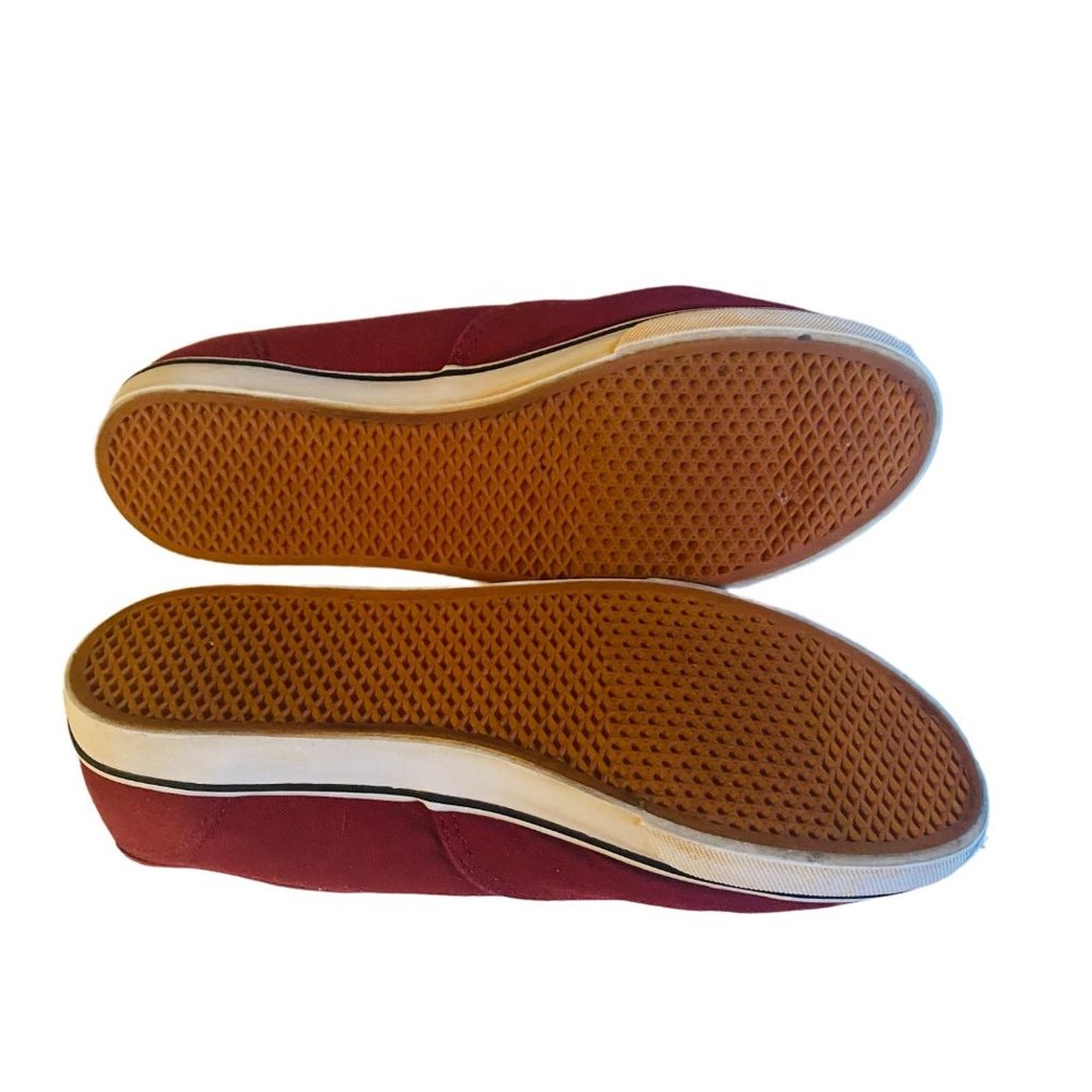 Vans burgundy in color men's size 8 woman's size 9.5 sneakers - Picture 4 of 8